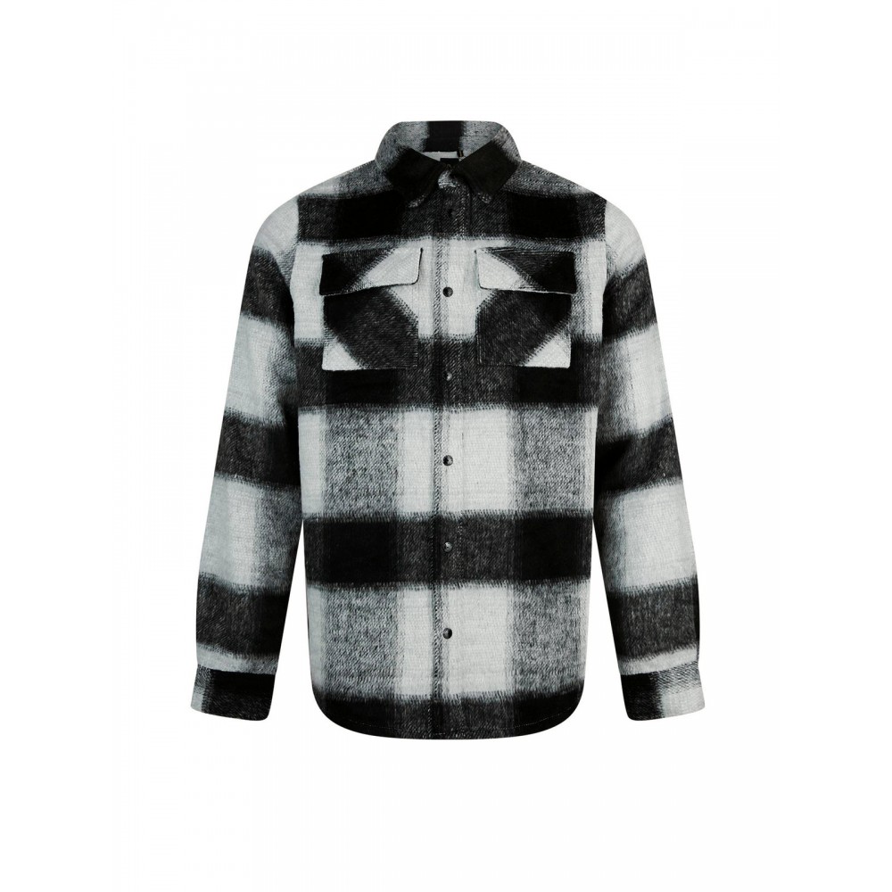 Luke 1977 Ettrick Overshirt - Charcoal Check