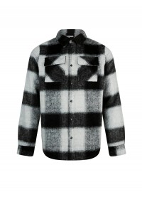 Luke 1977 Ettrick Overshirt - Charcoal Check