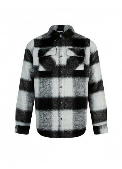 Luke 1977 Ettrick Overshirt - Charcoal Check Luke 1977 Ettrick Overshirt - Charcoal Check