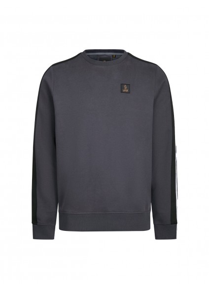 Luke 1977 Massachusetts 1000 Tape Detail Sweatshirt - Charcoal Luke 1977 Massachusetts 1000 Tape Detail Sweatshirt - Charcoal