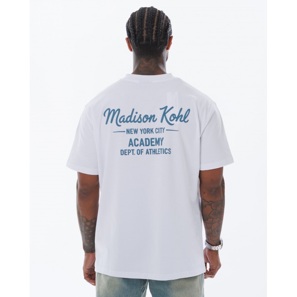 Madison Kohl MK Academy T-Shirt - White/Emerald Green