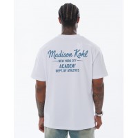 Madison Kohl MK Academy T-Shirt - White/Emerald Green