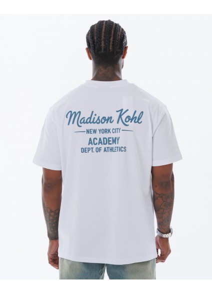 Madison Kohl MK Academy T-Shirt - White/Emerald Green Madison Kohl MK Academy T-Shirt - White/Emerald Green