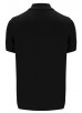 FILA SANDER TEXTURED KNIT POLO SHIRT - BLACK