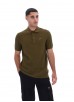 FILA SANDER TEXTURED KNIT POLO SHIRT - DARK OLIVE