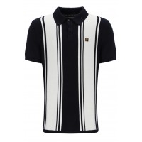 FILA BUDDY BOWLING STYLE KNITTED POLO - BLACK