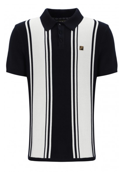 FILA BUDDY BOWLING STYLE KNITTED POLO - BLACK