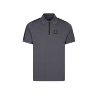 Luke 1977 Caltech 1000 Pique Zip Neck Polo Shirt - Charcoal