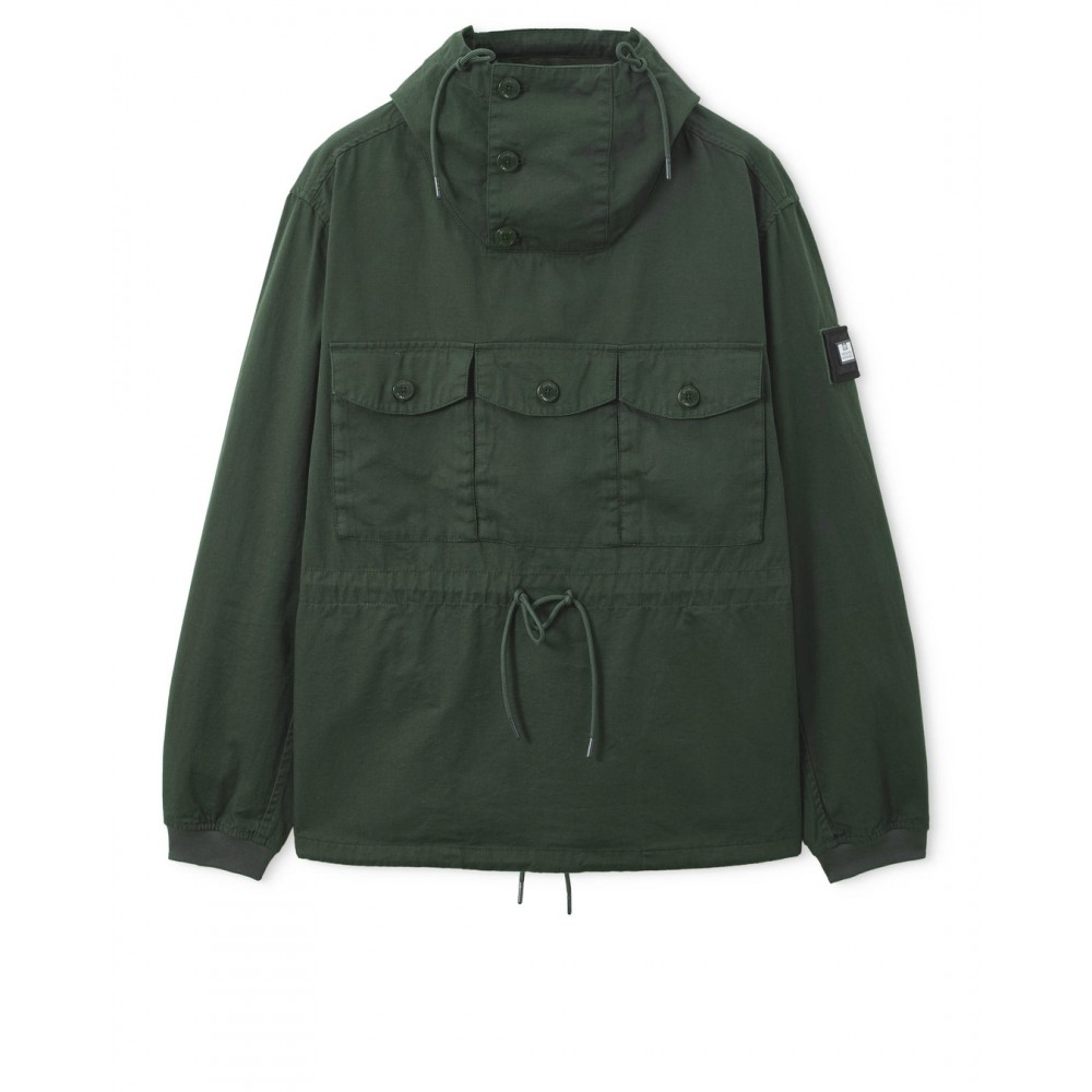 Weekend Offender Kovags Over-Top Smock Jacket - Black Forest Green