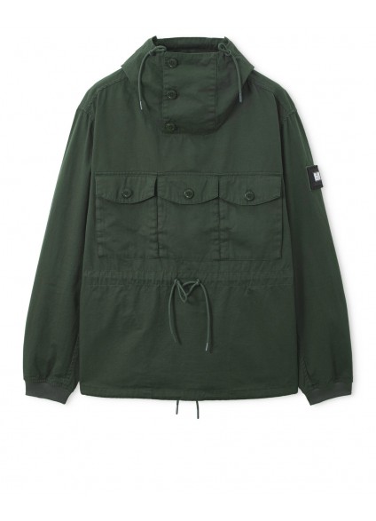Weekend Offender Kovags Over-Top Smock Jacket - Black Forest Green