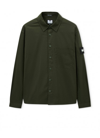 Weekend Offender Lydden Shirt - Black Forest Green