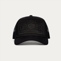 Christian Rose Iconic II Cap - Black   /   Black   Metallic