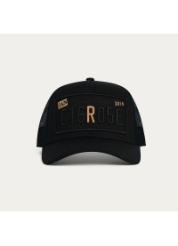Christian Rose R Two Tone Cap - Black / Gold Christian Rose R Two Tone Cap - Black / Gold