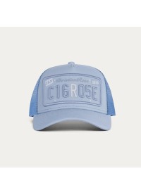 Christian Rose R Two Tone Cap - Sky Blue Christian Rose R Two Tone Cap - Sky Blue