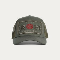 Christian Rose Iconic II Red Rose Cap -  Olive   /   Olive   /   Red
