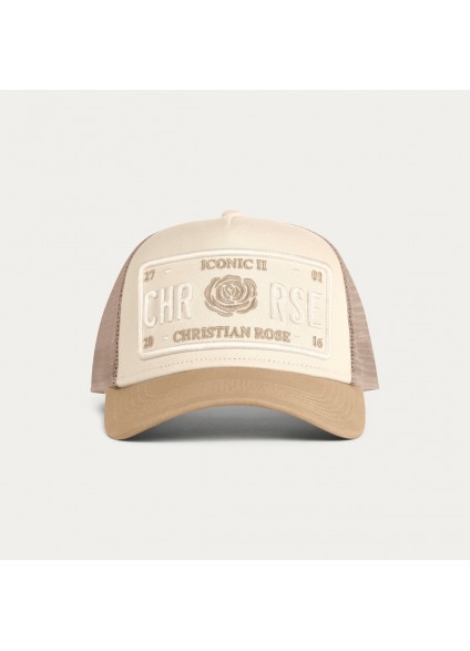Christian Rose Iconic II Cap - Off   White   /   Sand