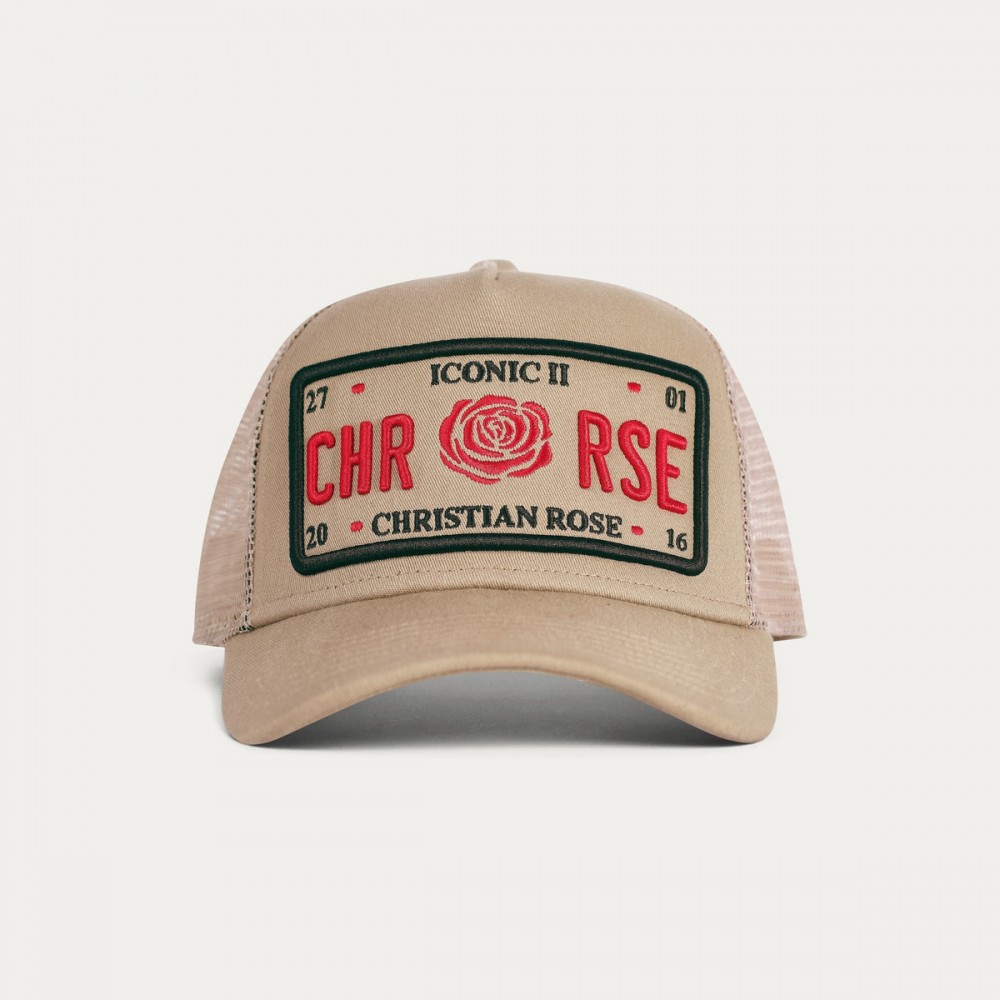Christian Rose Washed Iconic II Cap - Sand