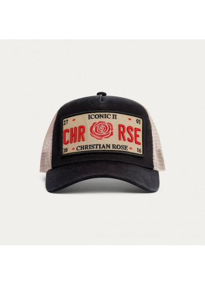 Christian Rose Washed Iconic II Cap - Black Christian Rose Washed Iconic II Cap - Black