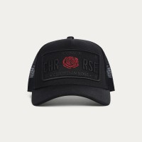 Christian Rose Iconic II Red Rose Cap -  Black   /   Black   /   Red