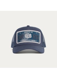 Christian Rose Vinyl Plate Cap - Navy / White Christian Rose Vinyl Plate Cap - Navy / White