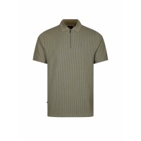 Luke 1977 Waffle On 1000 Zip Polo - Clover Green