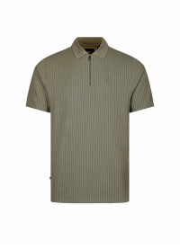 Luke 1977 Waffle On 1000 Zip Polo - Clover Green Luke 1977 Waffle On 1000 Zip Polo - Clover Green