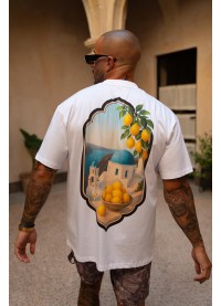 Sinners Attire Santorini T-shirt - White Sinners Attire Santorini T-shirt - White