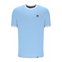 FILA MARCONI ESSENTIAL RINGER T-SHIRT - FROZEN FJORD / WHITE