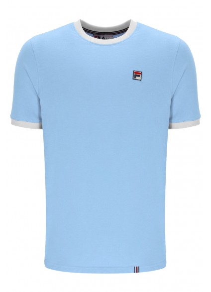 FILA MARCONI ESSENTIAL RINGER T-SHIRT - FROZEN FJORD / WHITE