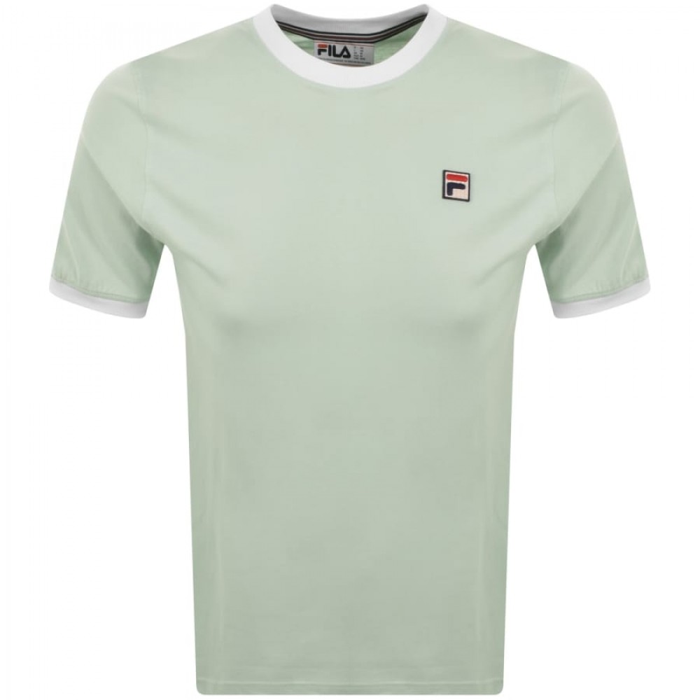 FILA MARCONI ESSENTIAL RINGER T-SHIRT - SURF SPRAY / WHITE