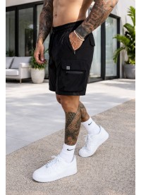 Sinners Attire Raptor Cargo Shorts - Black