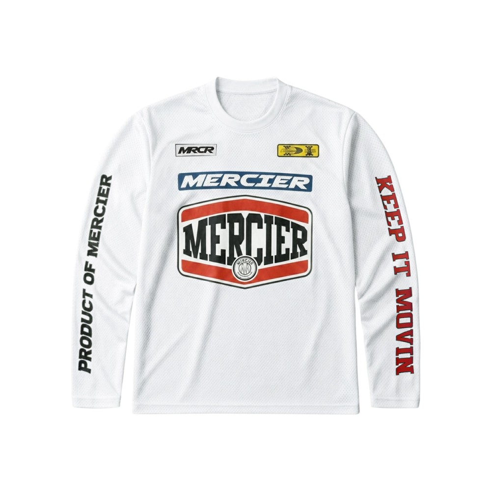 Mercier MotoX Mesh Top - White