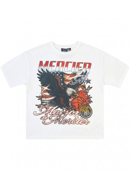 Mercier Eagle Waffle T-Shirt - White