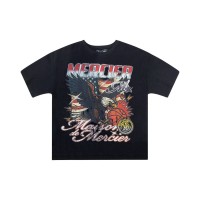 Mercier Eagle Waffle T-Shirt - Black
