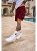 Sinners Attire Raptor Cargo Shorts - Burgundy