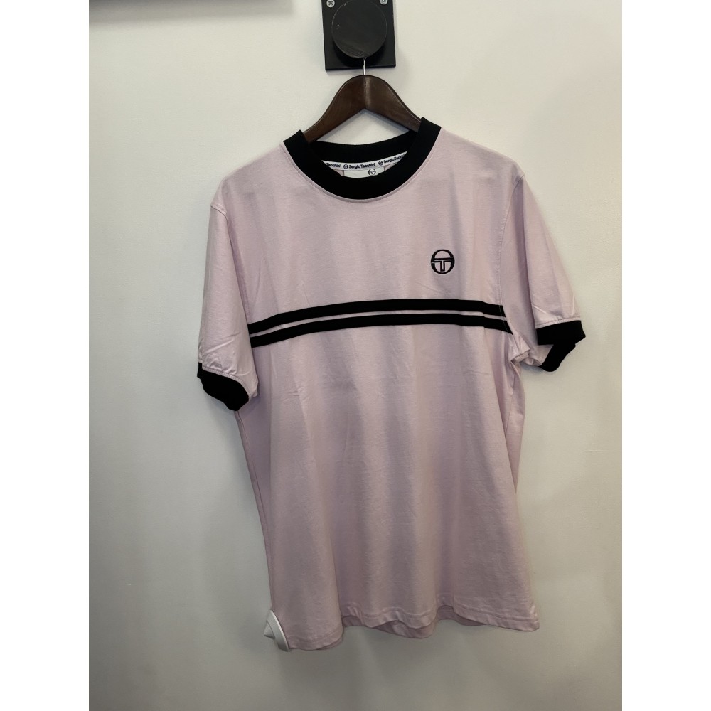 Sergio Tacchini SuperMac Tee - Light Lilac/Black