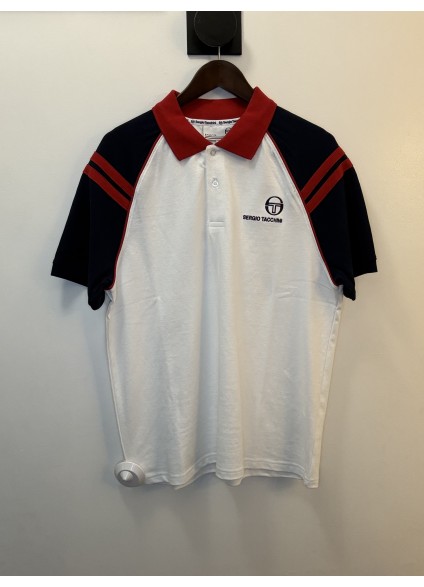 Sergio Tacchini Cortona Polo - White / Maritime Blue