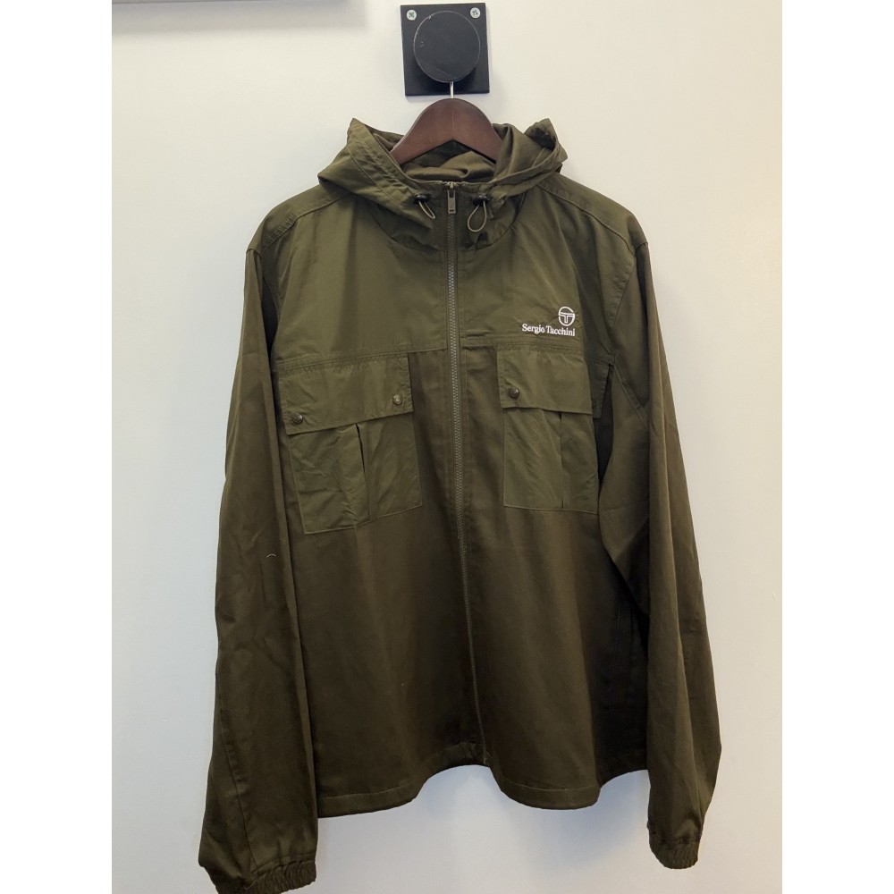 Sergio Tacchini Calistri Hooded Jacket - Dark Olive