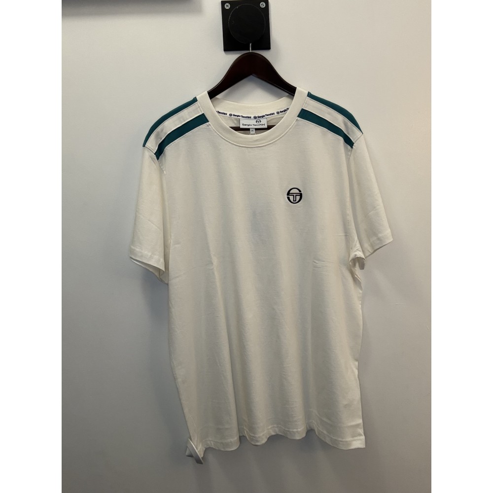 Sergio Tacchini Locchi Tee - Gardenia / Harbour Blue