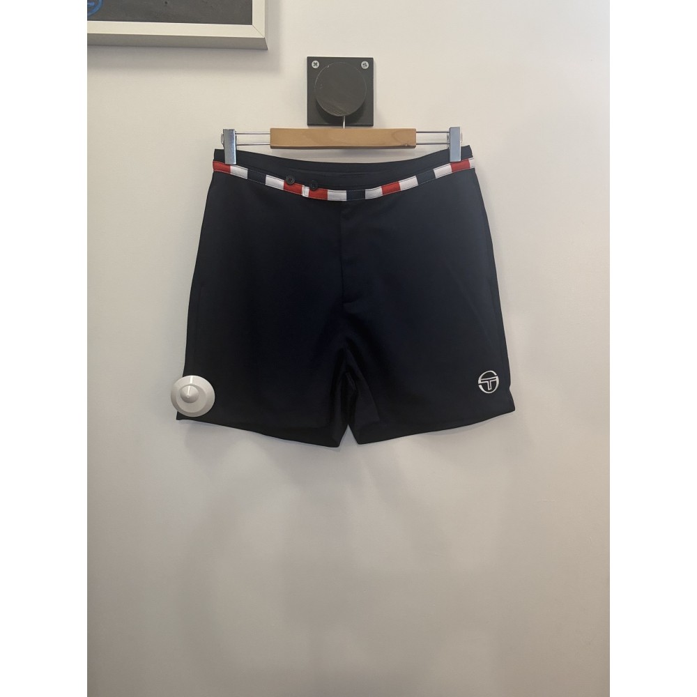 Sergio Tacchini Cielo Tennis Shorts - Maritime Blue / Adrenaline Rush / White