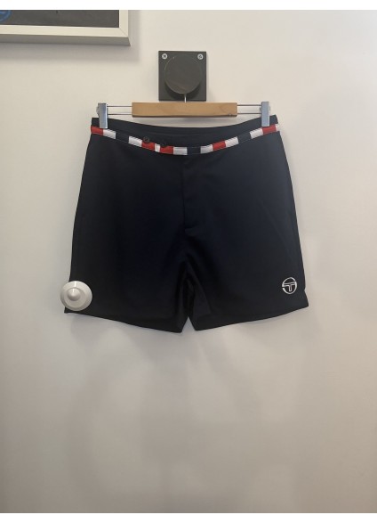 Sergio Tacchini Cielo Tennis Shorts - Maritime Blue / Adrenaline Rush / White Sergio Tacchini Cielo Tennis Shorts - Maritime Blue / Adrenaline Rush / White