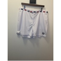 Sergio Tacchini Cielo Tennis Shorts - White / Maritime Blue / Adrenaline Rush