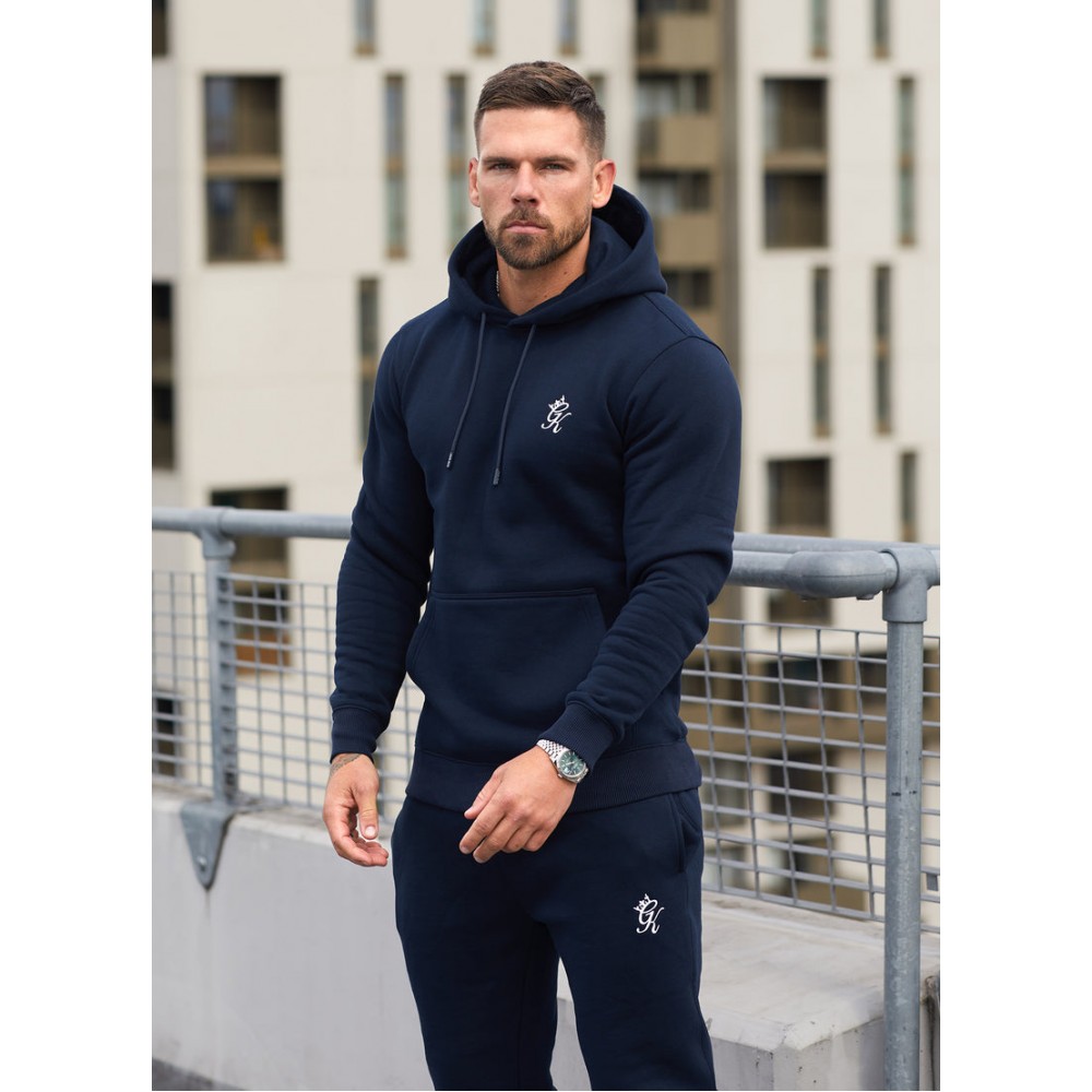 Gym King Fundamental Fleece Hood - Navy