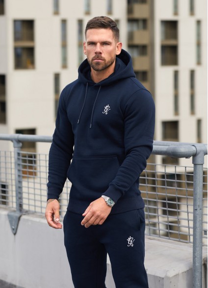 Gym King Fundamental Fleece Hood - Navy