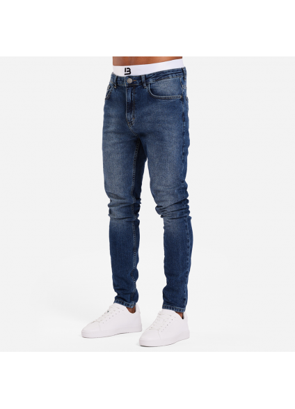 Bee Inspired Serrano Slim Fit Jeans-Mid Blue