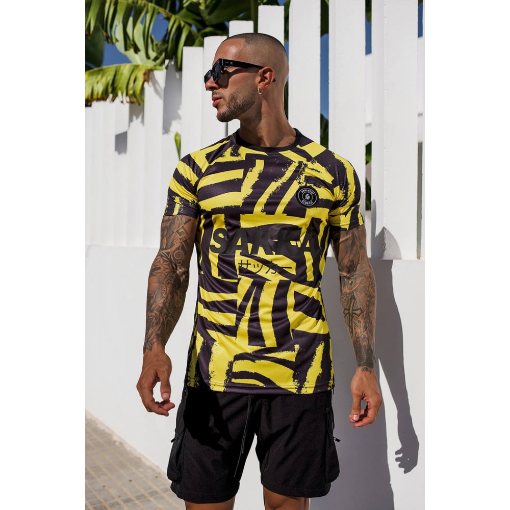 Sinners Attire Sakka Football Tee - Yellow