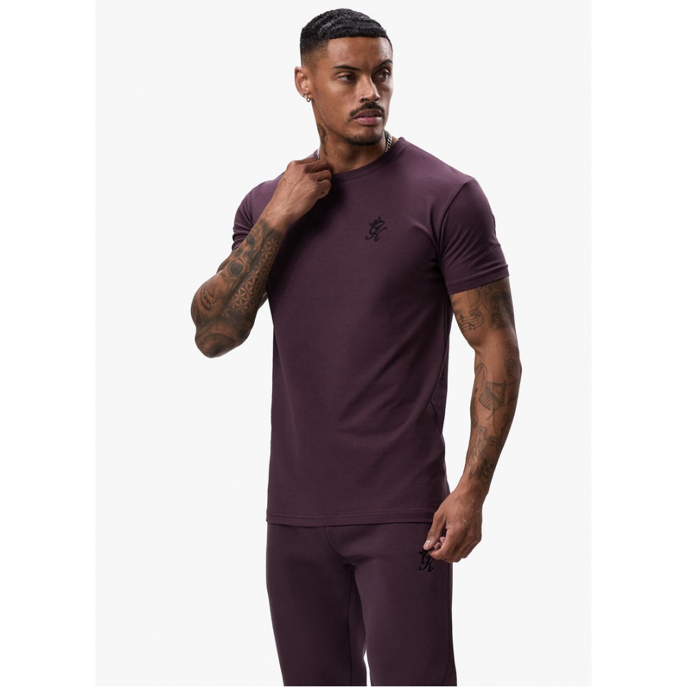 Gym King Fundamental Tee- Deep Plum