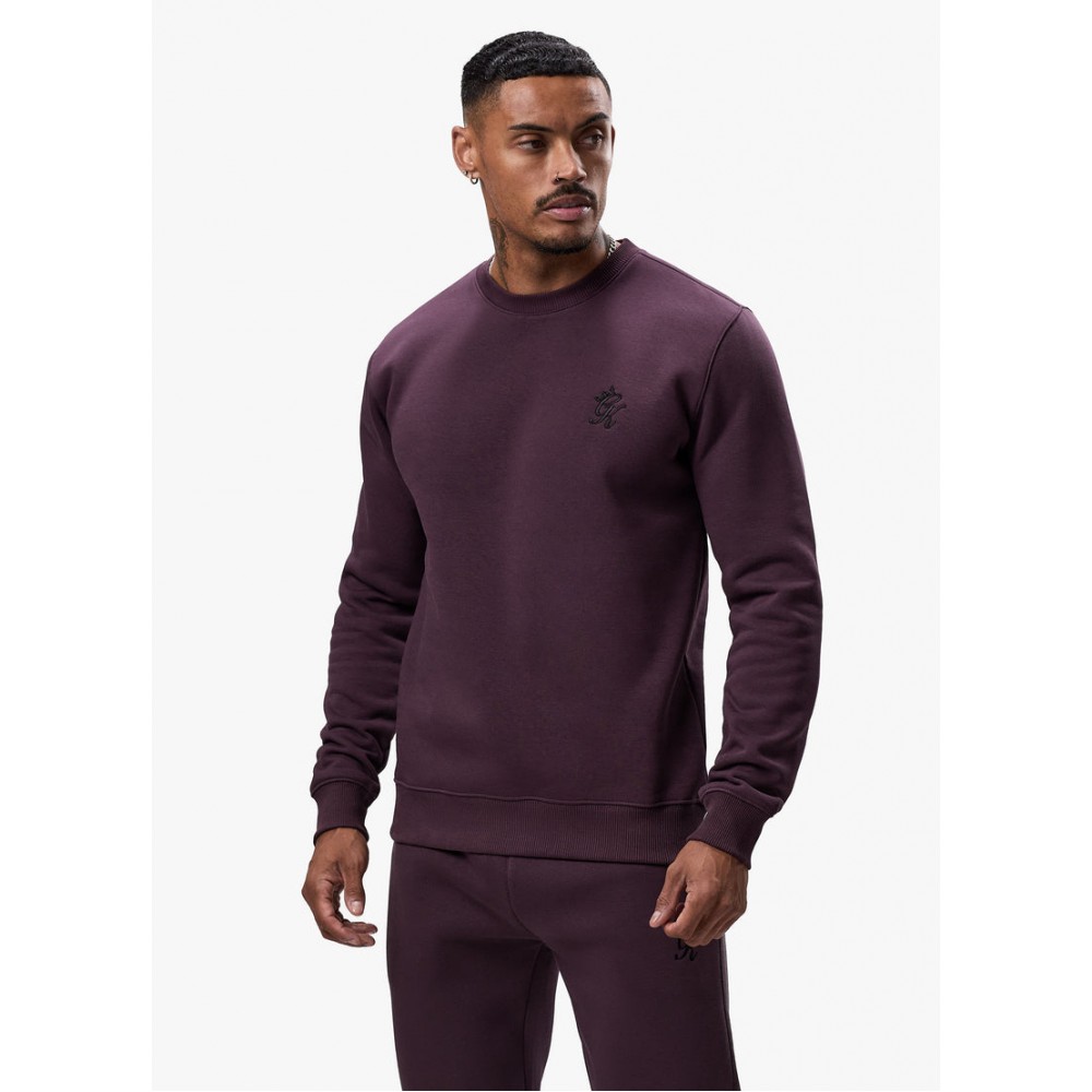 Gym King Fundamental Crew Sweatshirt - Deep Plum