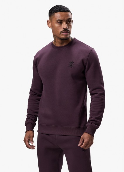 Gym King Fundamental Crew Sweatshirt - Deep Plum