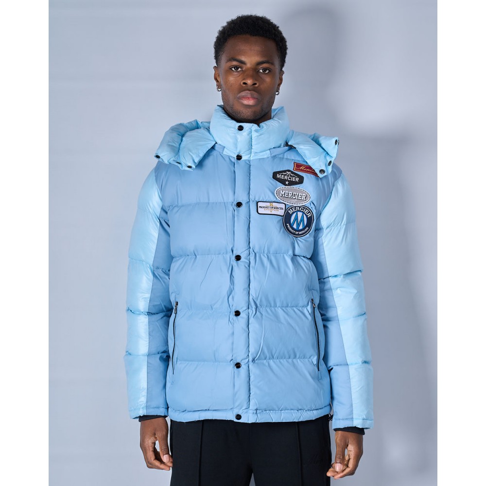 Mercier OG Badge Panelled Jacket - Sky Blue